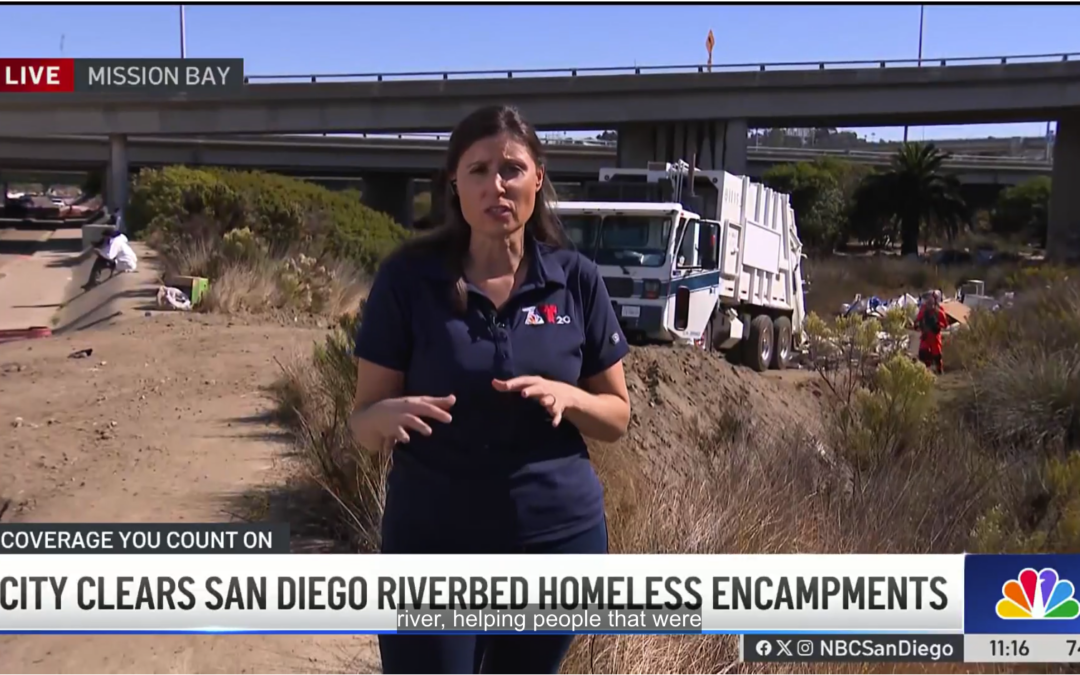 City begins clearing out San Diego Riverbed homeless encampments